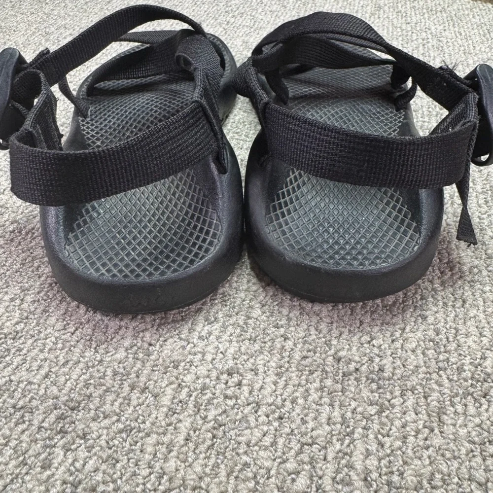 Chaco Z/1 Classic Women Sport Sandals Solid‎ Black Adjustable Straps Size 6